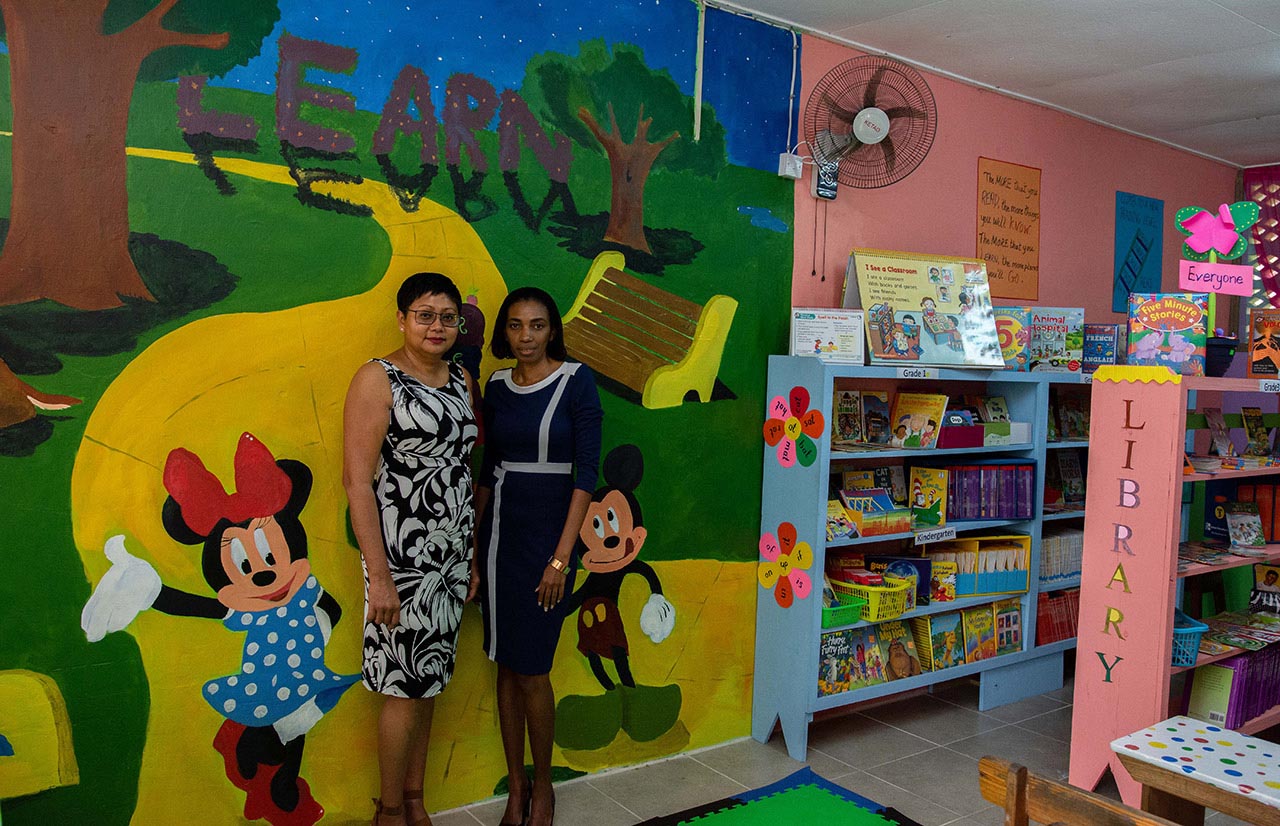 Evesham Methodist School Library ReOpening Ceremony Mustique