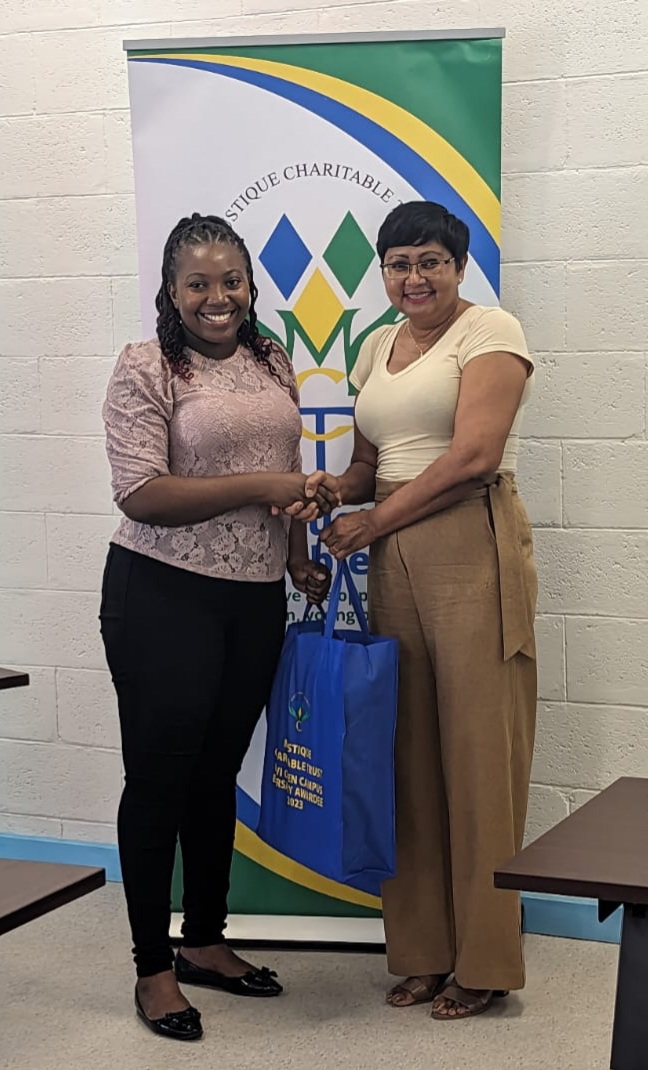 Laptop Handover to Juliette James