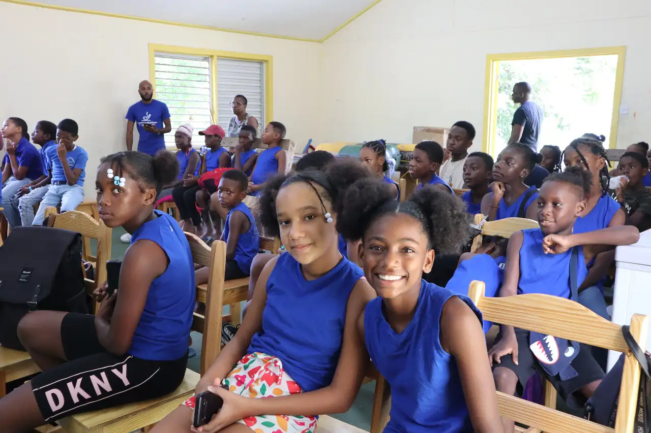 Winners awaiting their prizes